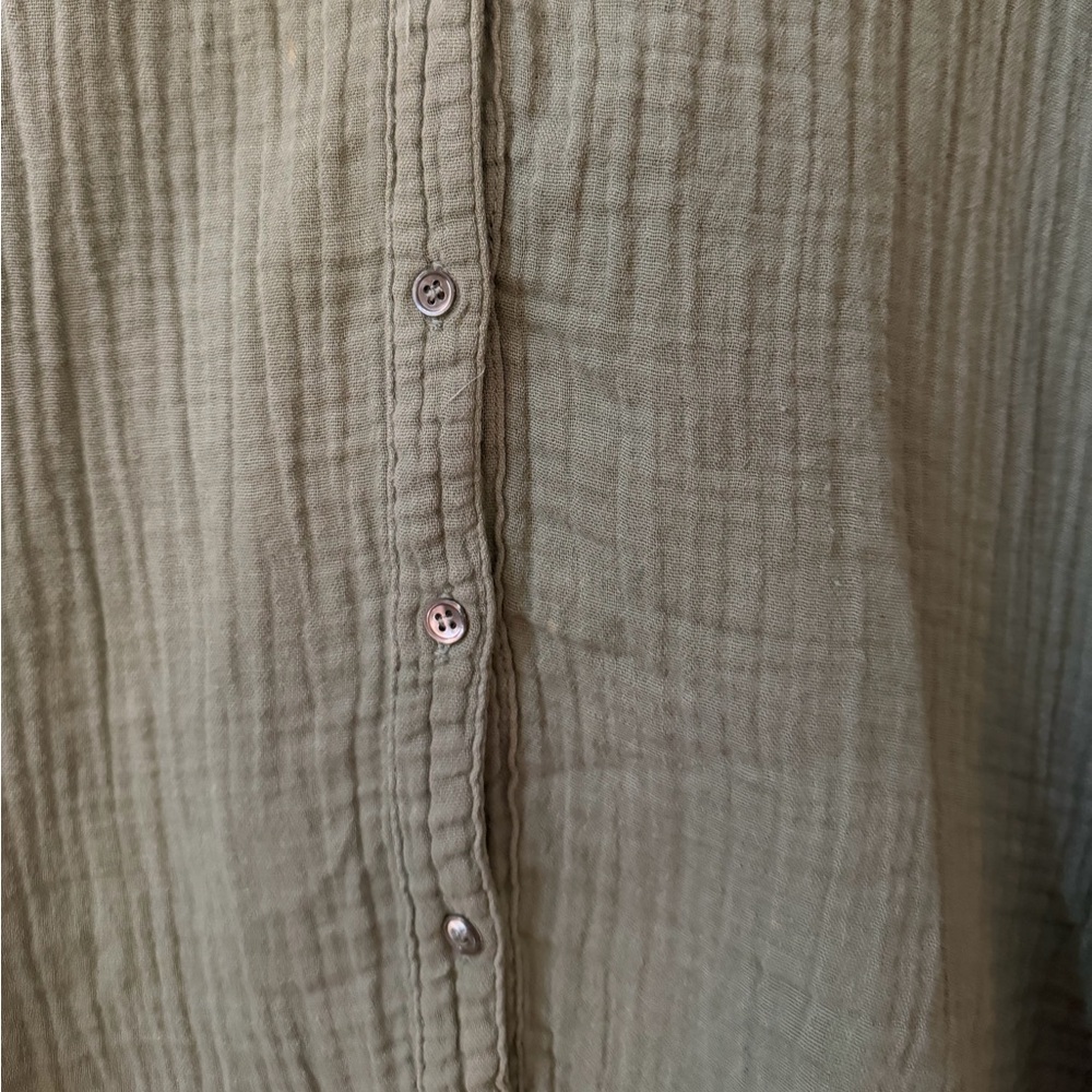 Xirena Scout Gauze Green Long sleeve shirt - Picture 3 of 5